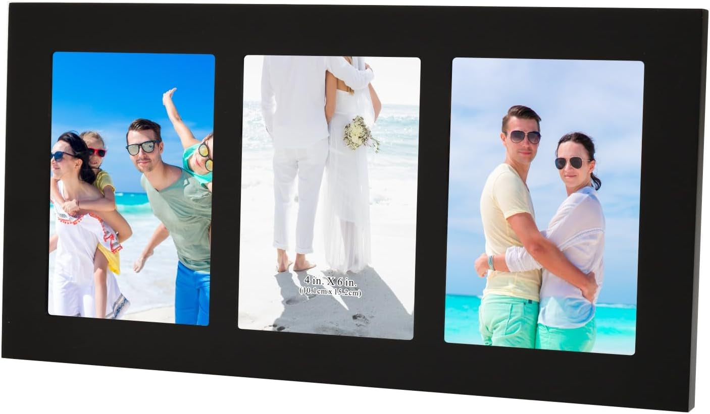 collage-picture-frame-black-wood-4x6-3-opening-1-pack