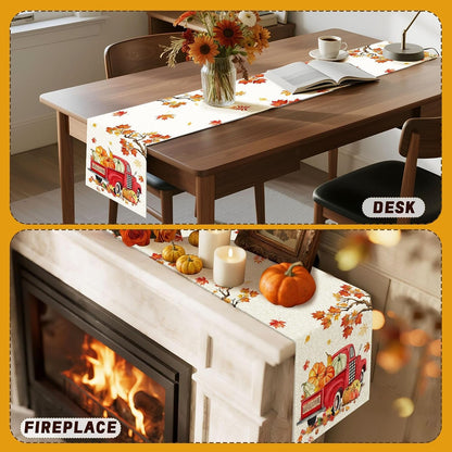 Fall Table Runner 90, Fall Runner for Table, Dining, Kitchen5