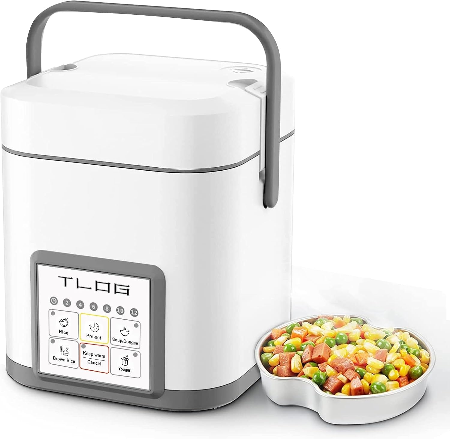 mini-rice-cooker-1-2l-with-ceramic-coated-pot-2-5-cup-uncooked-food-steamer-12-hour-delay-timer-compact-size-for-1-2-people-for-rice-grains-oatmeal-dorm-rooms-and-travel