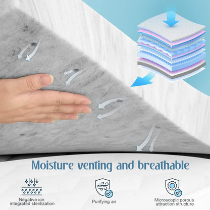 Memory Foam Mattress Topper Twin XL, Cooling Breathable 3 Inch Twin XL Mattress Topper for College Dorm with Certipur-Us Certified, Extra Long XL Single Bed Pad Dorm Room Essentials2