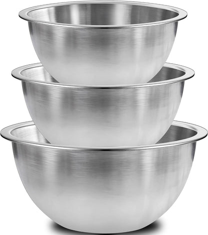 Stainless Steel Bowls, Metal Mixing Bowl Set of 31