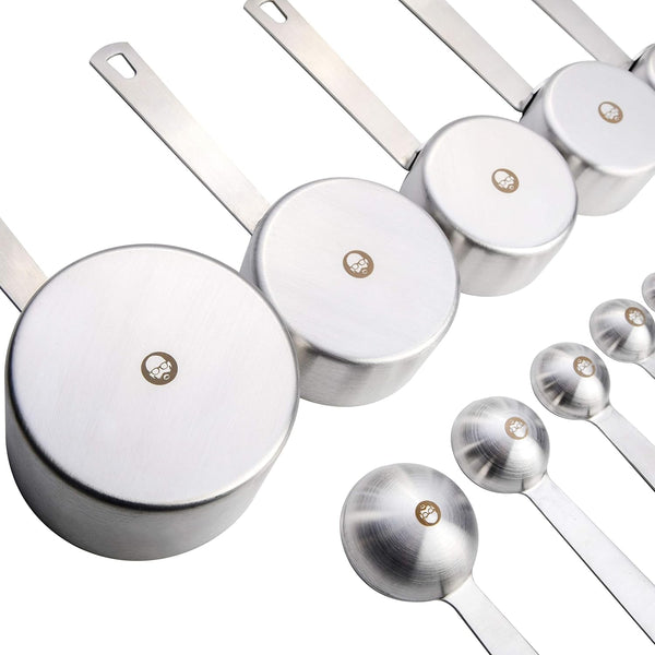 10-Piece Stainless Steel Measuring Cups and Spoons Set – Heavy-Duty, Rust-Resistant Baking and Cooking Measurement Tools2