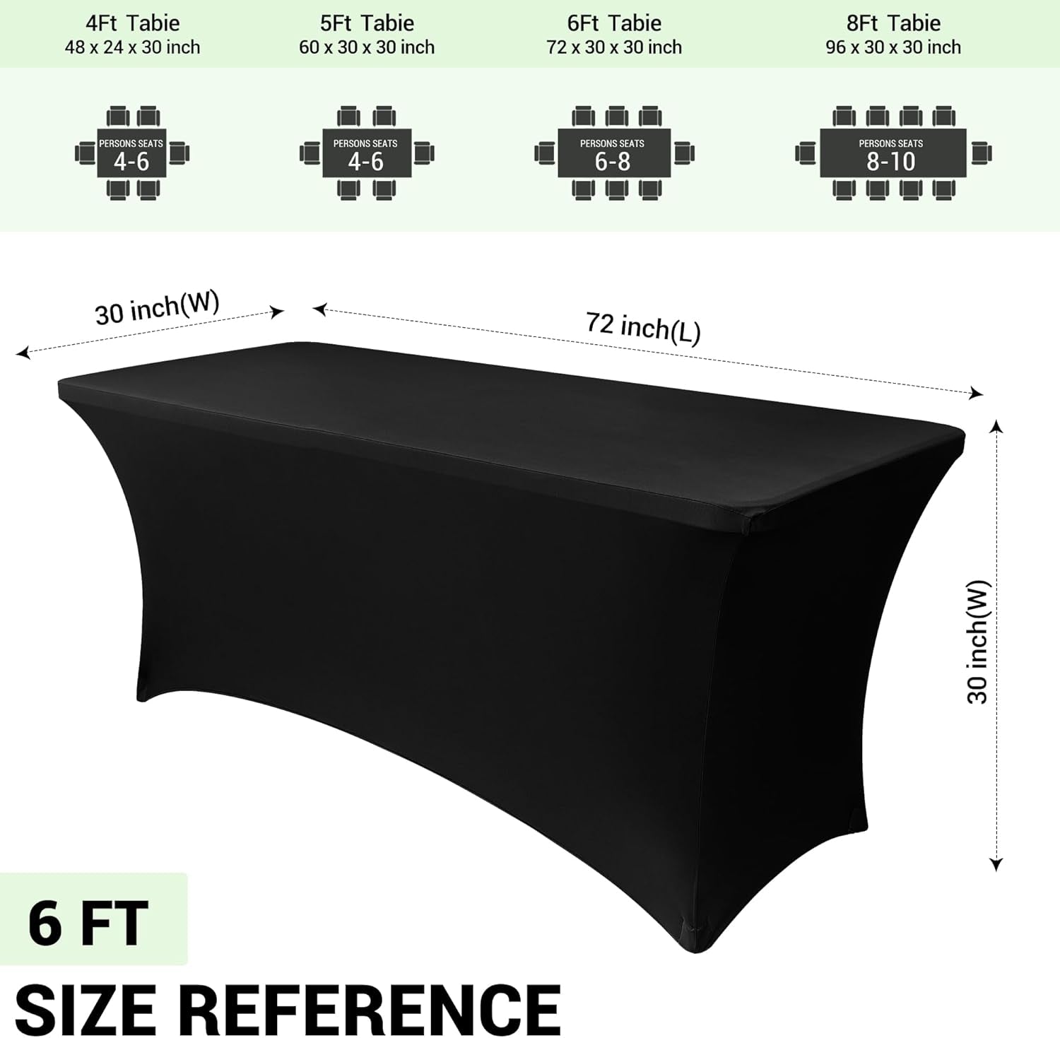 6ft-stretch-black-spandex-table-cloth-2-pack-for-folding-tables-universal-fitted-rectangular-tablecloth-protector-for-wedding-trade-show-vendor-stand-party-and-event