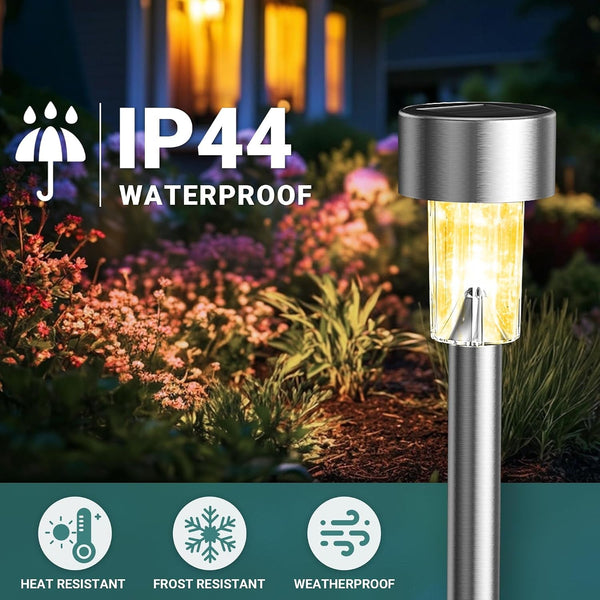 Outdoor Waterproof Solar Garden Lights, 12 Pack Warm White4