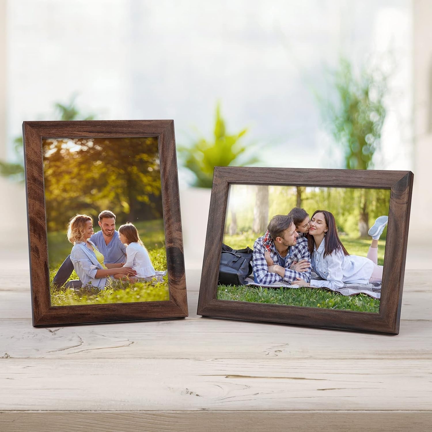 5x7-picture-frame-brown-set-of-12-multi-rustic-walnut-wood-color-5-by-7-photo-frames-bulk-for-wall-or-tabletop-display