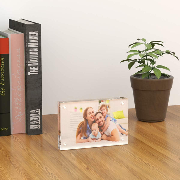 4X6 Acrylic Picture Frames 3 Pack, Clear Picture Frames，20% Thicker5