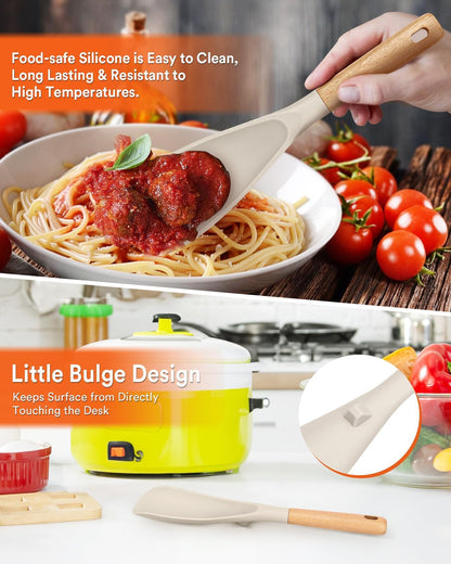 Cooking Spoon and Rice Scooper for Nonstick Cookware,Multi-Function4