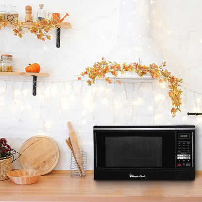 1.6 Cu. Ft. Countertop Microwave in Black | 1.6-Cu. Ft. Countertop Microwave Oven, Black, 1100W, Push-Button Door5