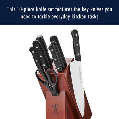 Henckels Solution 10-Pc Knife Set, Razor-Sharp, German Engineered, Brown2