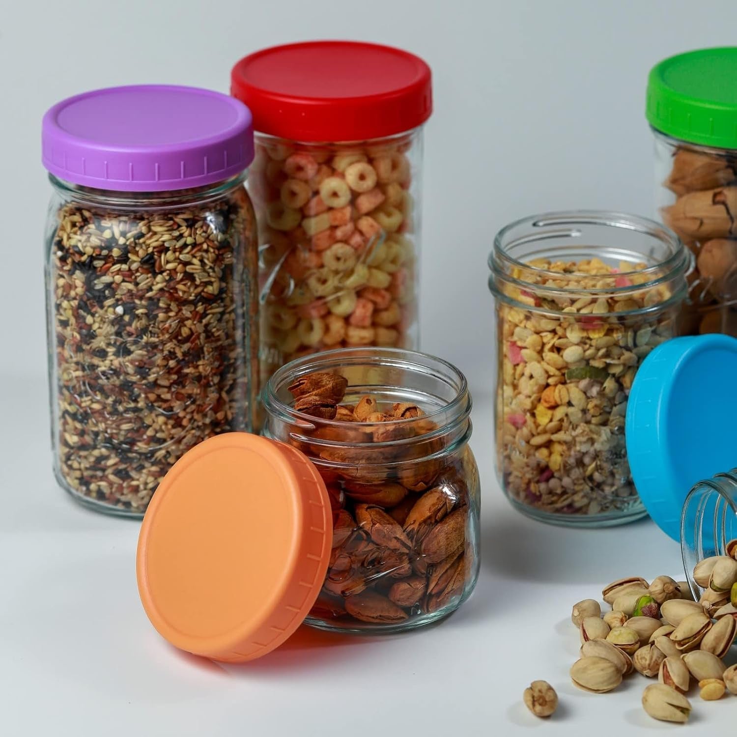 9-wide-mouth-mason-jar-lids-with-silicone-ring-thickened-leak-proof-lids-fit-ball-kerr-and-more-9-color-plastic-lids-86mm-plastic-mason-jar-lids