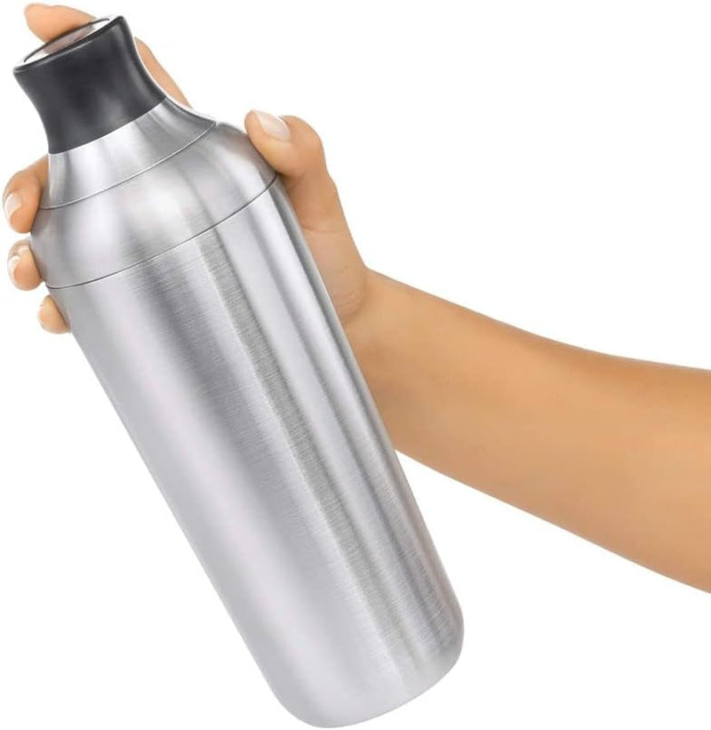 oxo-steel-cocktail-shaker-with-strainer-stainless-finish-24-oz-capacity-bar-tool-easy-grip-design-home-bar-bartending-equipment-beginner-friendly-leak-proof-single-wall-shaker