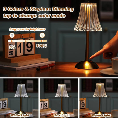 30 Pcs Cordless Table Lamp LED Touch, Gold, Rose Style4