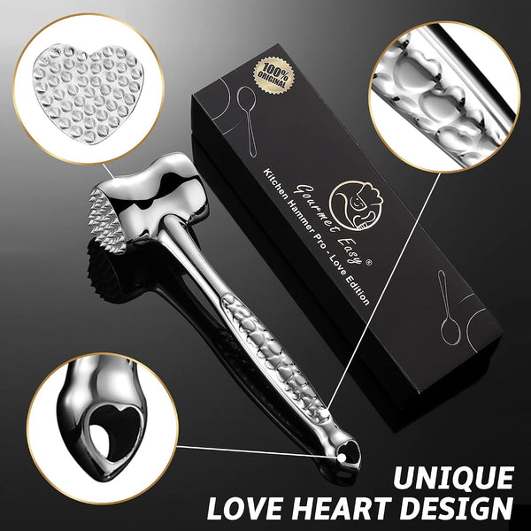 Meat Tenderizer Tool Love Heart Design, Lifetime Replacement4