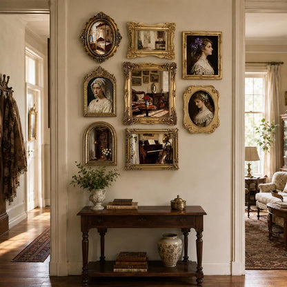 8 Pcs Vintage Picture Frames Set for Gallery Wall, Antique Gold2