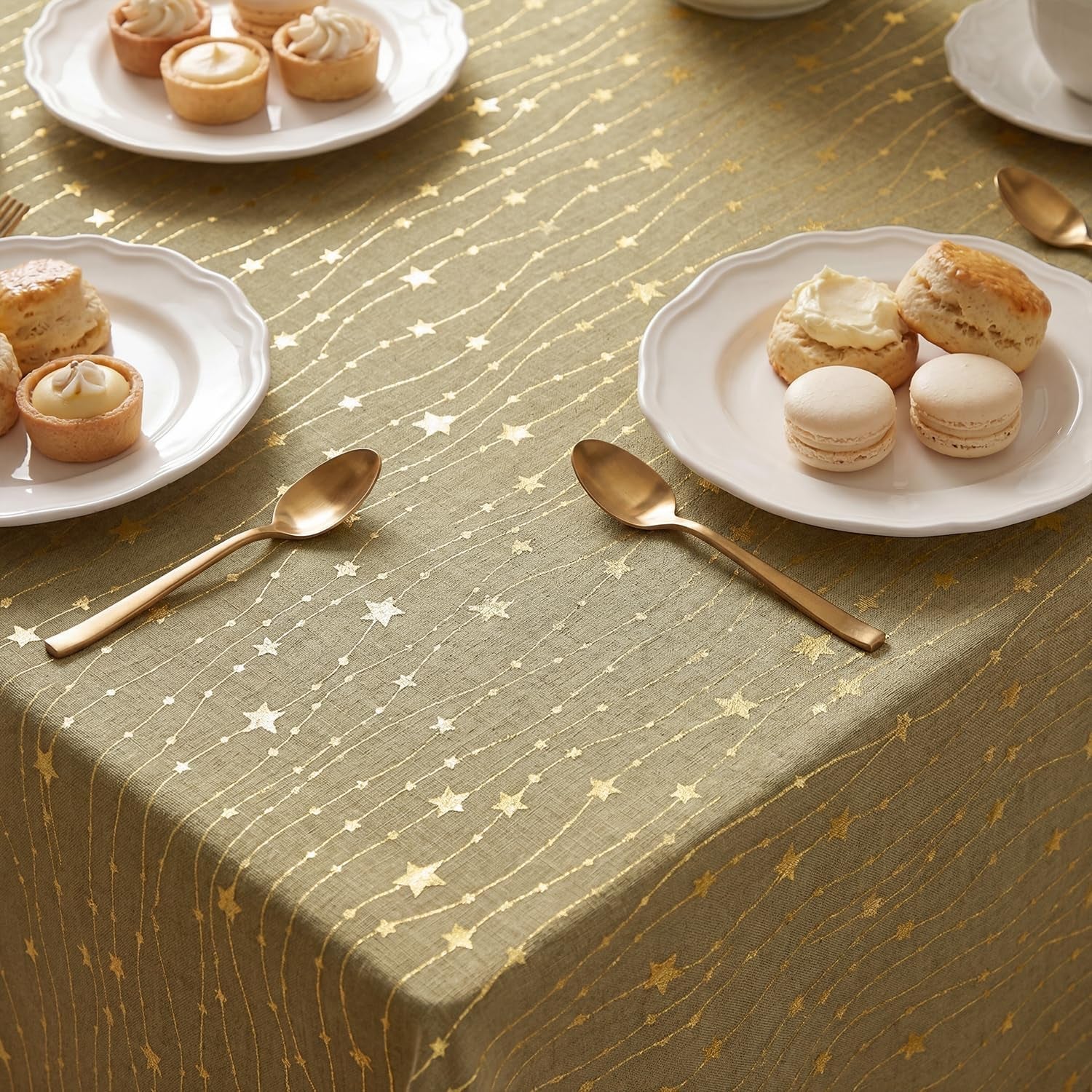 khaki-rustic-tablecloth-glod-sequin-60-84-inch-rectangular
