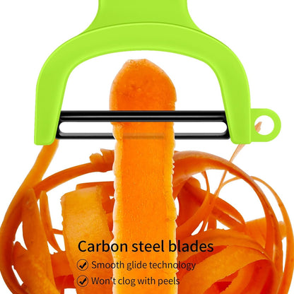 Original Vegetable Peeler Carbon Steel Blade 3-Pack Red/Green/Yellow6