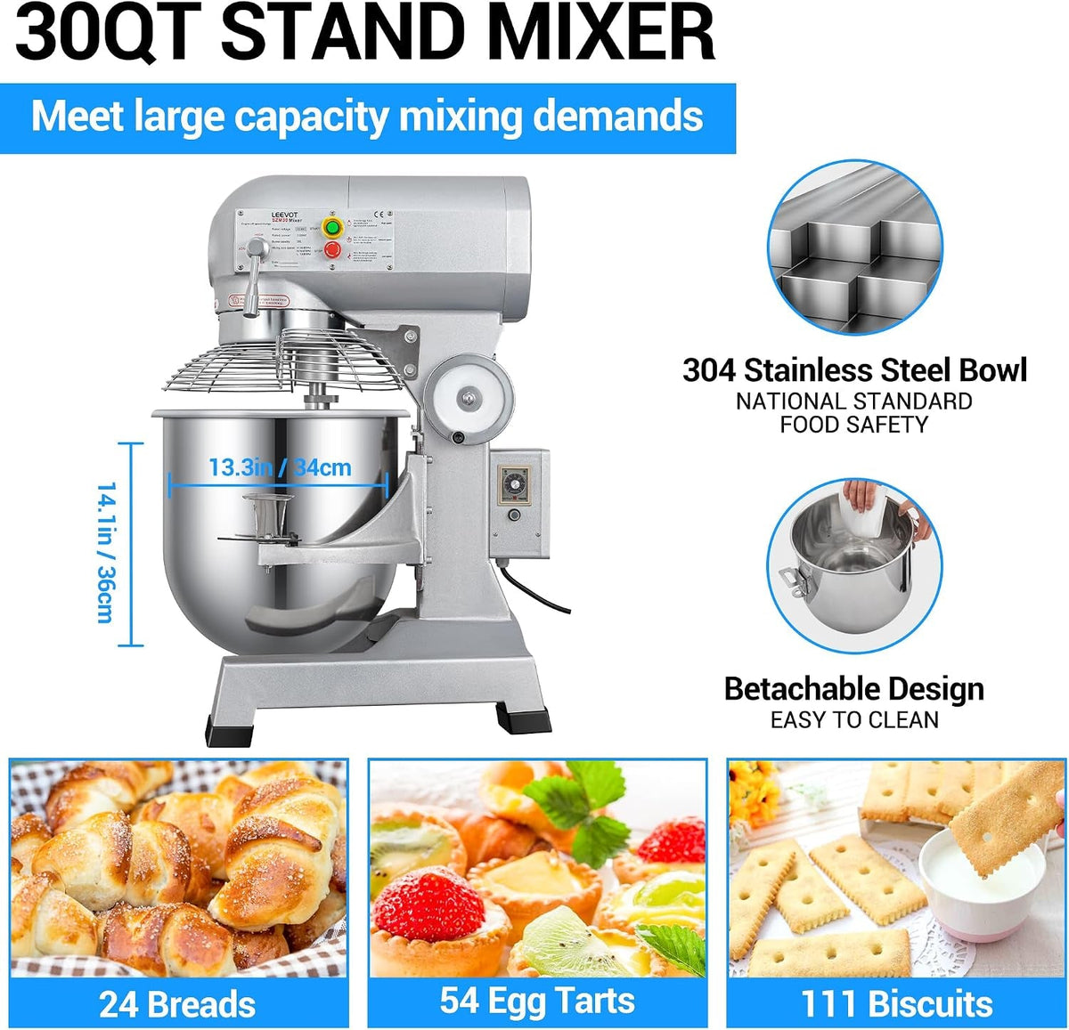 commercial-food-mixer-30qt-with-3-speed-adjustment-1250w-commercial-mixer-with-timer-heavy-duty-commercial-dough-mixer-with-stainless-steel-bowl-suitable-for-bakeries-and-pizzerias