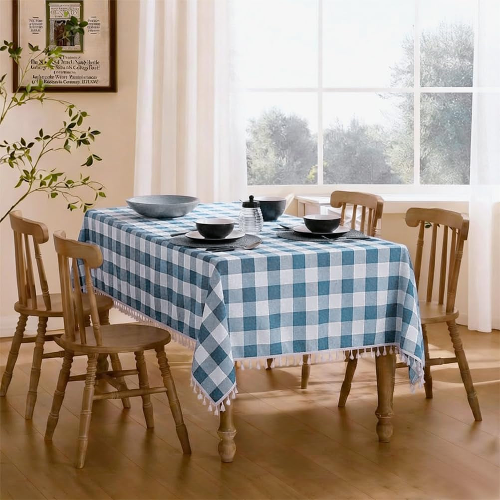 water-resistant-checkered-tablecloth-rectangle-cotton-linen-gingham-table-cloth-with-tassel-wrinkle-free-buffalo-plaid-table-cover-for-picnic-kitchen-dining-room-55-x-86-inch-blue