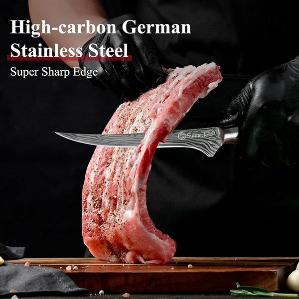 6 Inch Boning Knife, High Carbon German Steel Meat Butcher Knife3