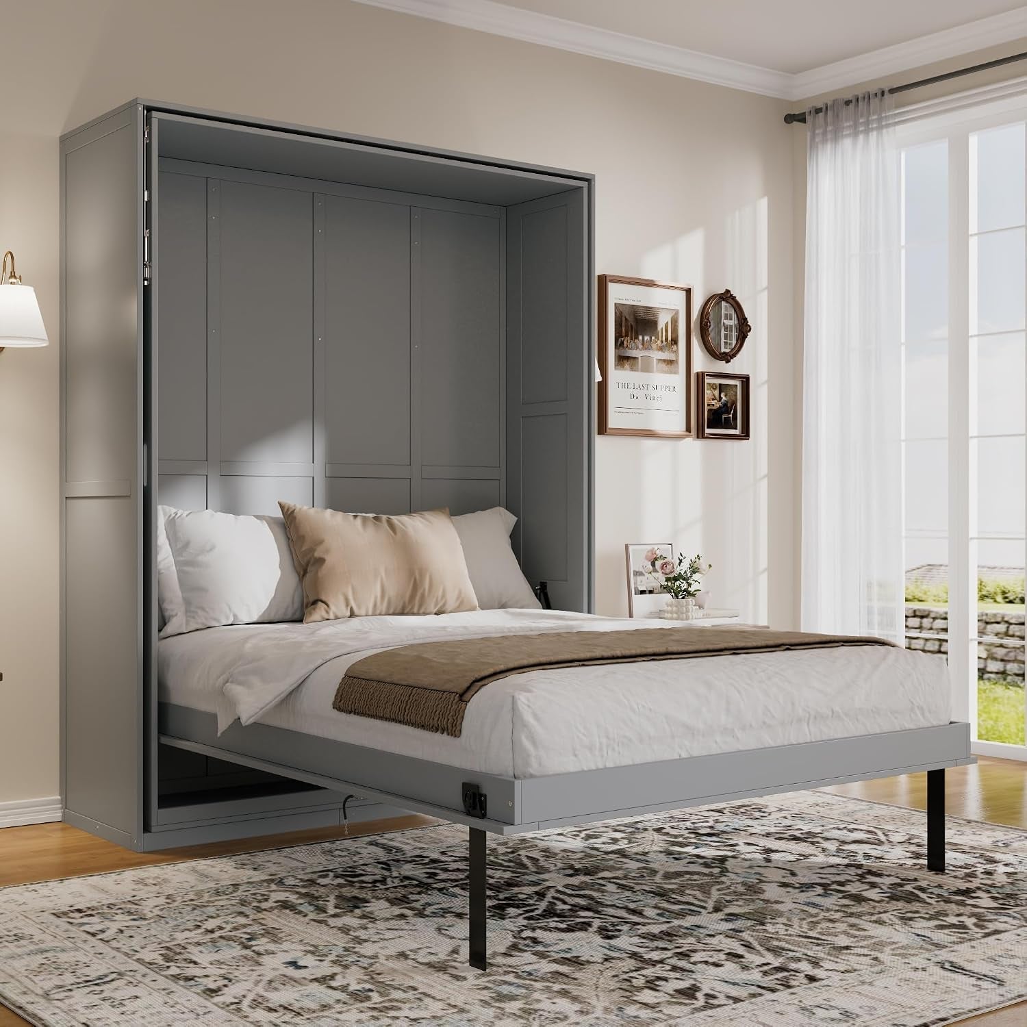queen-size-rotating-murphy-bed-with-hidden-storage-racks-space-saving-multifunctional-wall-bed-for-home-office-small-apartments-gray