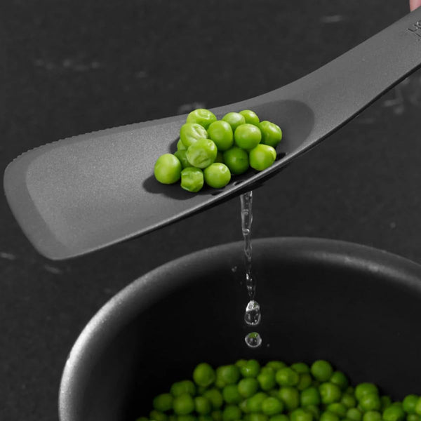 Joseph Joseph - Uni-Tool 5-In-1 Silicone Kitchen Utensil, Slotted Spoon, Turner, Cutting Tool, Solid Spoon and Spatula in One- Grey2
