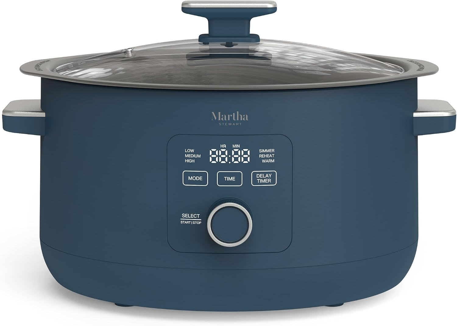 8-quart-slow-cooker-ceramic-nonstick-crock-indigo-blue-6-modes-delay-timer-keep-warm-dishwasher-safe-bowl-glass-lid-stovetop-oven-safe-removable-pot-simmet-reheat-warm