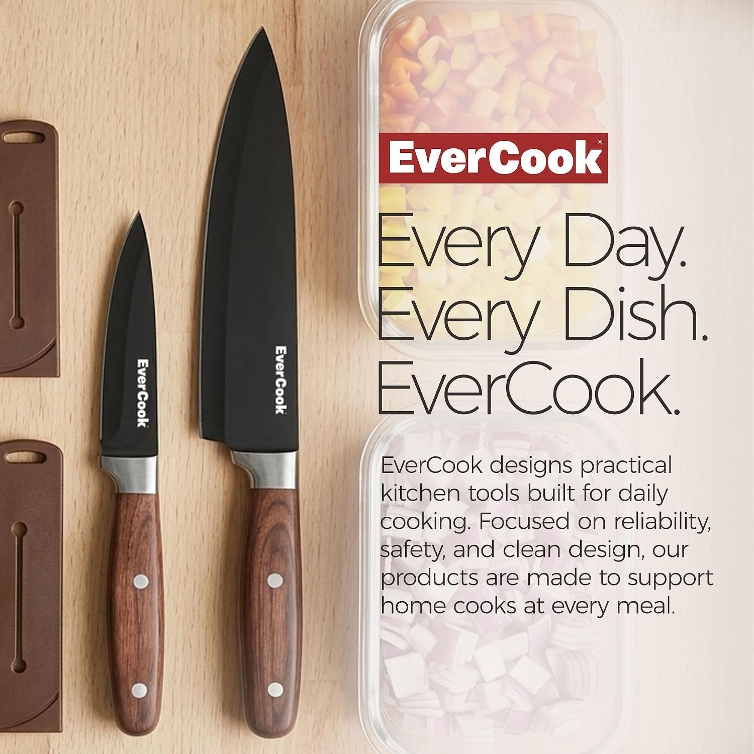 4-piece-kitchen-knife-set-6-chef-3-5-paring-2-sheaths-black-coated-stainless-steel-cutlery-brown-wood-pattern-handles-hollow-ground-blades-soft-tpr-grip-comfortable-control