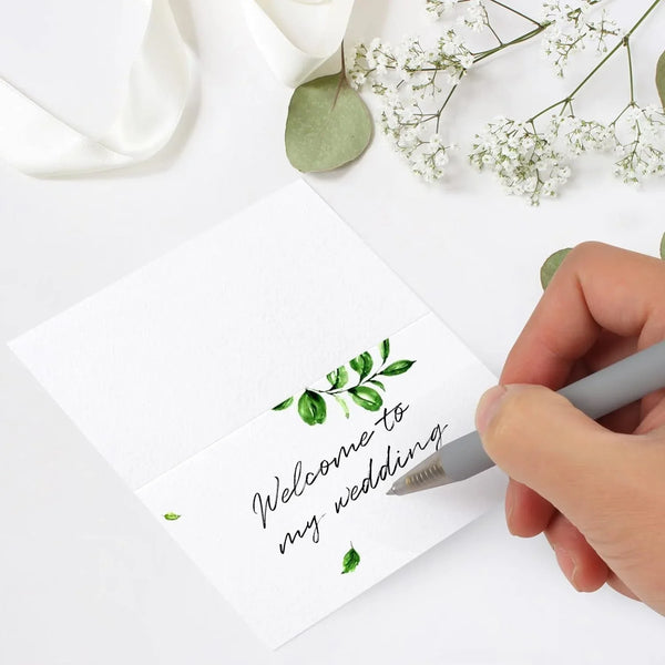 120 Pcs Place Cards, 2X3.5In Blank Fillable Banquet Seat Card for Table Setting, Escort Card, Wedding Place Cards for Wedding, Table, Dinner Parties6