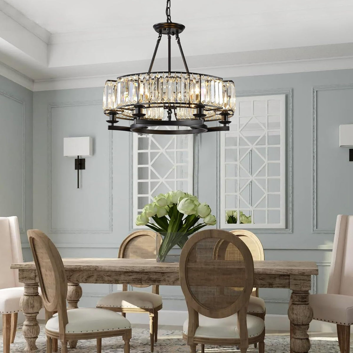 vintage-crystal-chandelier-black-hanging-light-fixture-24in-6-lights