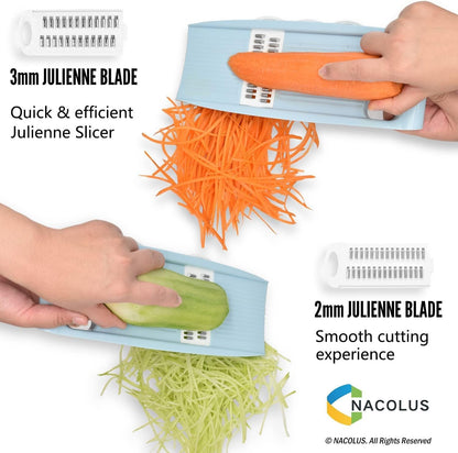 Handheld Mandoline Slicer for Kitchen, 5 in 1 Vegetable Slicer4