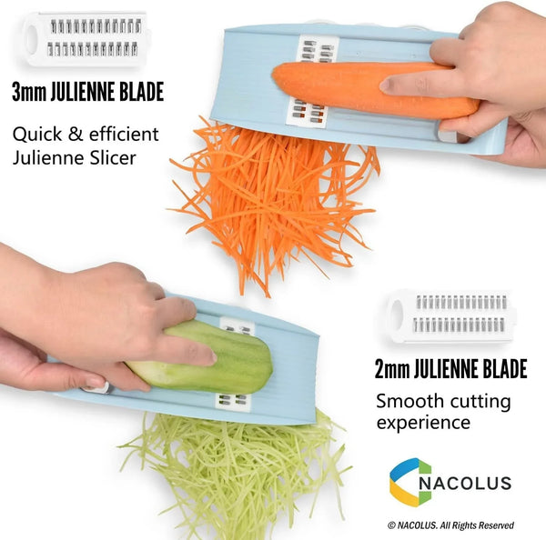Handheld Mandoline Slicer for Kitchen, 5 in 1 Vegetable Slicer4
