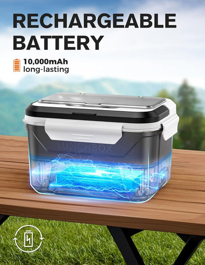 Cordless Electric Lunch Box, Heated Lunch Box for Men with Timer2