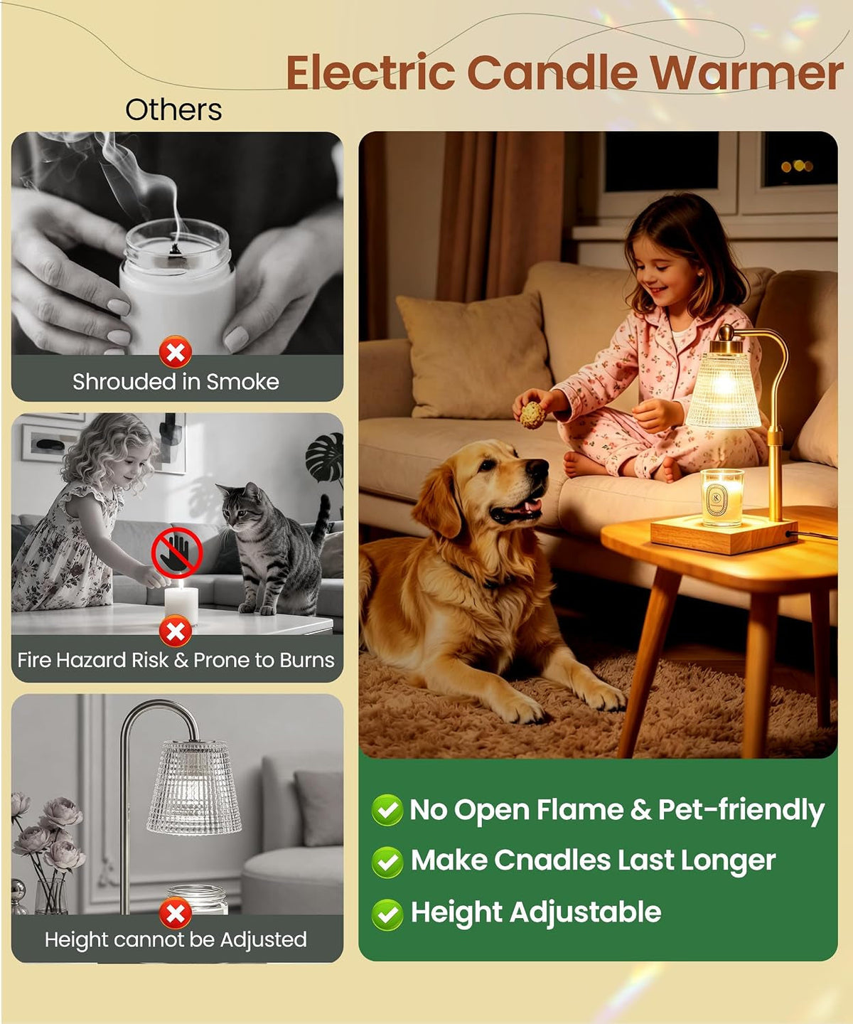 height-adjustable-candle-warmer-lamp-with-timer-3-dimmable-wax-melt-warmer-birthday-gifts-for-women-mom-house-warming-gifts-new-home-decor-candle-warmer-for-jar-candles-with-2-bulbs-gold-clear