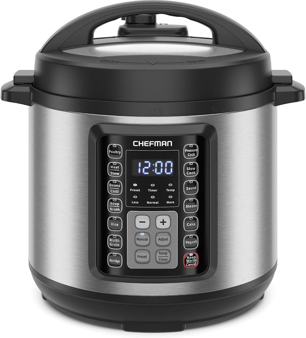 13-In-1 Electric Pressure Cooker, 6-Quart Multicooker with Touchscreen Controls, Slow Cooker, Steamer, Sauté, Soup, Chili, Delay Start & Keep Warm, Stainless Steel1