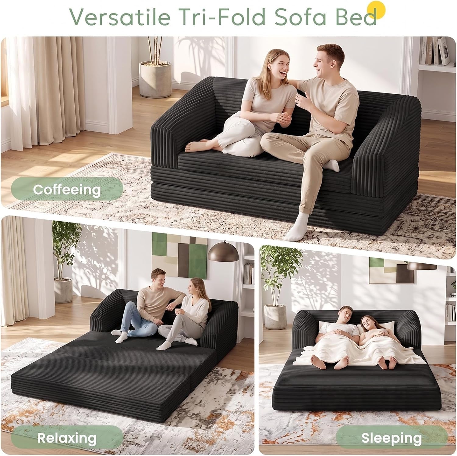 convertible-sofa-bed-boneless-loveseat-sleeper-folding-couch-bed-with-backrest-2-in-1-bean-bag-chair-to-floor-sofa-lounger-comfy-fold-out-couch-for-bedroom-living-room-black