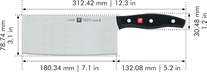 Twin Signature 7-Inch Chinese Vegetable Cleaver, Razor-Sharp, Made in Company-Owned German Factory with Special Formula Steel Perfected for Almost 300 Years, German Knife3
