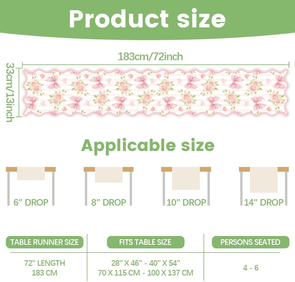 pink-bowknot-floral-love-hearts-table-runner-decoration-72x13-inch