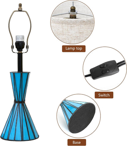 Set of 2 Table Lamps for Bedroom 3-Way Dimmable 21'' Bedside Table Lamps with 13 Inches Linen Shades for Living Room Bedroom Office Hotel Study Room4