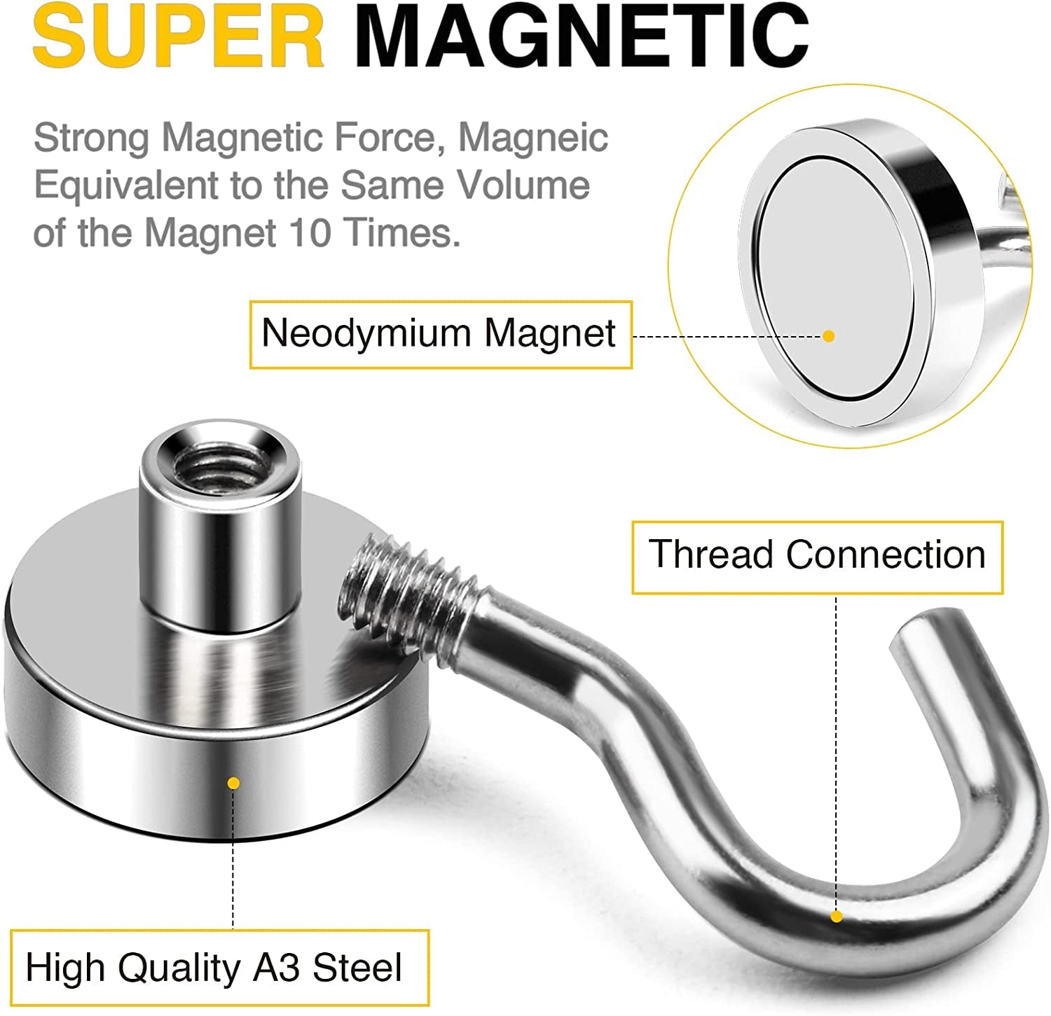 magnetic-hooks-30lbs-6pcs-cruise-cabin-essentials-heavy-duty-n52-strong-neodymium-rare-earth-magnets-for-kitchen-classroom-beach-cruise-cabins-refrigerator-hanging-key-clothes-wall-hat