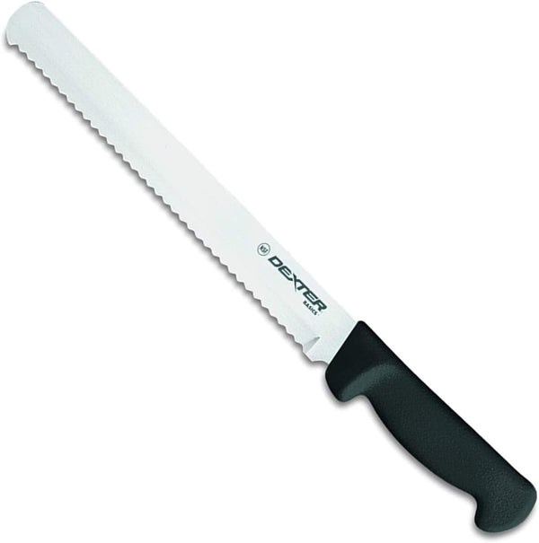 Dexter-Russell  P94804B 10" Scalloped Slicer/Bread Knife with Black Polypropylene Handle1