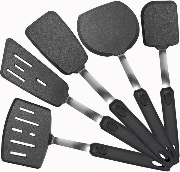 5 Piece Silicone Spatula Set Cooking Utensils Set1