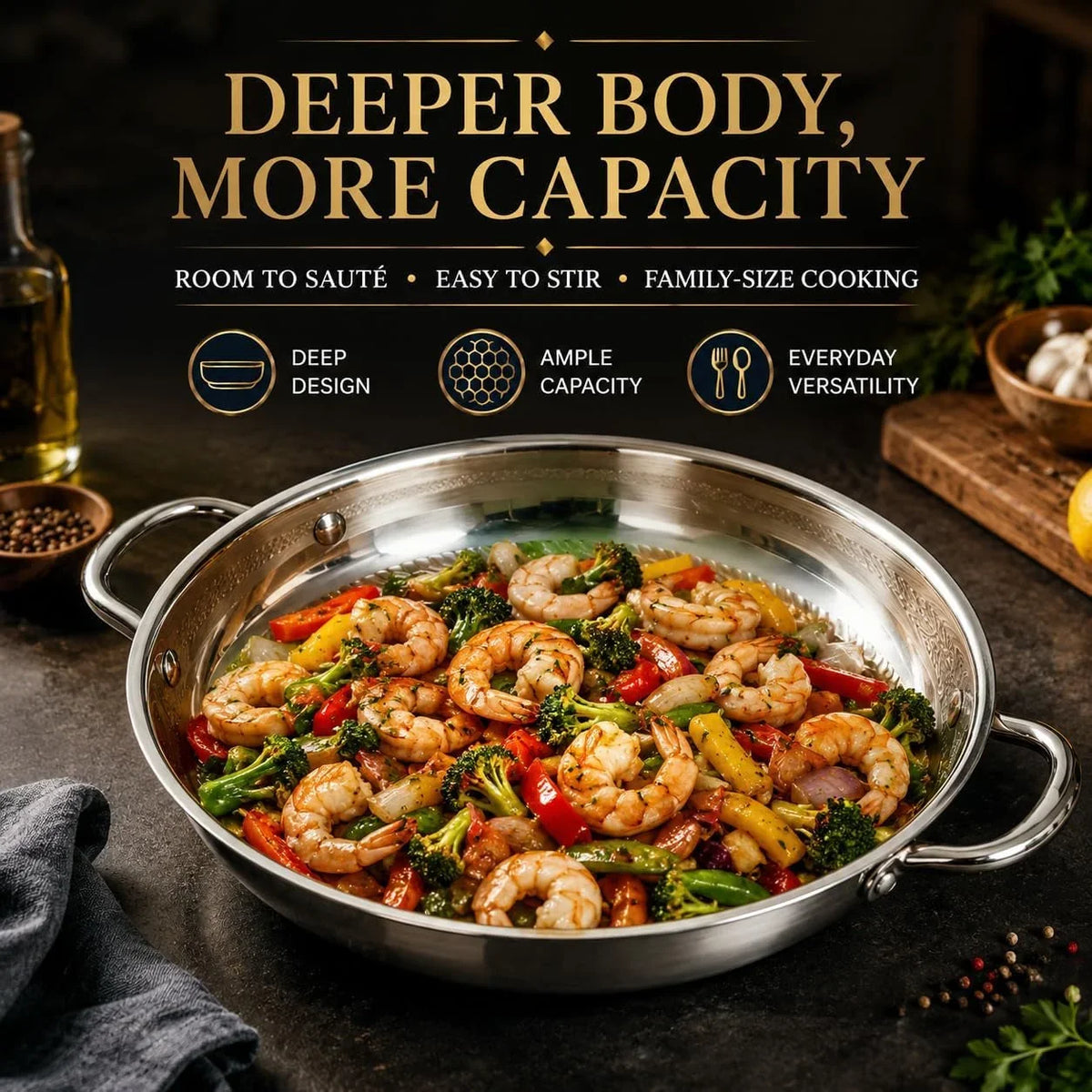 titanium-hammered-pan-upgrade-double-handle-no-coating-non-stick-titanium-cookware-ultra-durable-scratch-resistant-even-heating-frying-pans-compatible-with-all-cooktops-11-02in-lid
