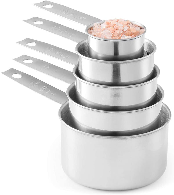 Stainless Steel Measuring Cups and Spoons Set, 10-Piece5