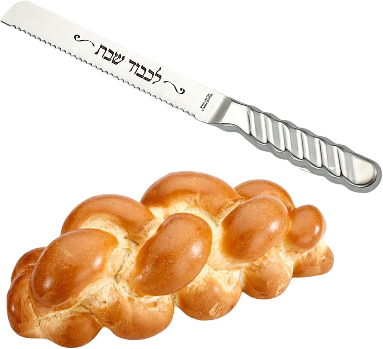 stainless-steel-challah-knife-shabbat-table-bread-knife-hallah-serrated-sharp-slicing-with-hebrew-blessing-long-13-shabbos-jewish-home-gifts-sabbath-judaica-kosher-kitchen-ripple