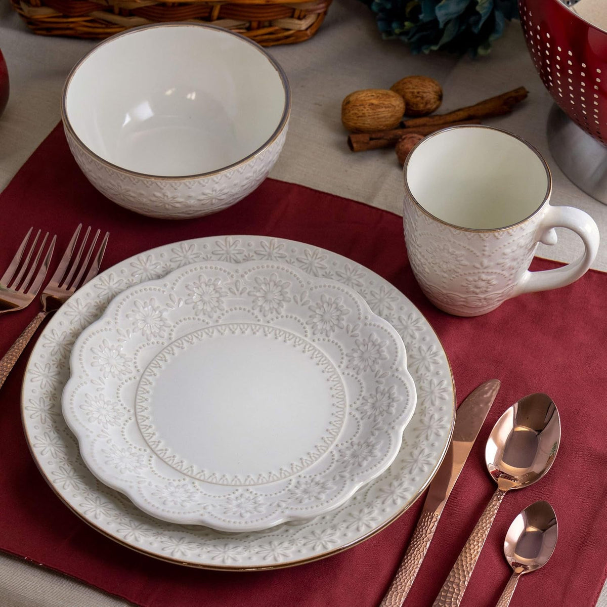 embossed-scalloped-stoneware-dinnerware-dish-set-16-piece-ivory
