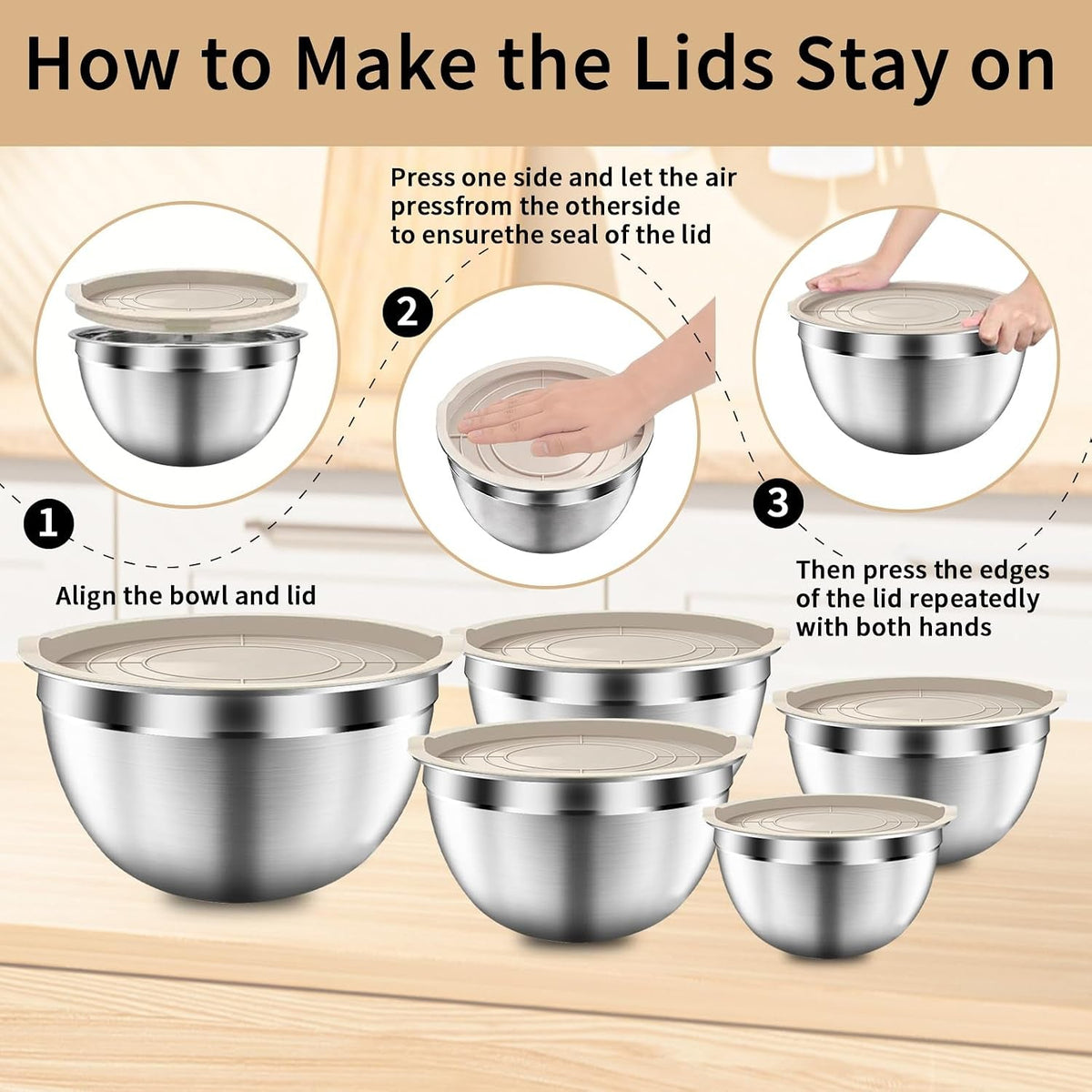 mixing-bowls-with-airtight-lids-set-5-pcs-stainless-steel-khaki
