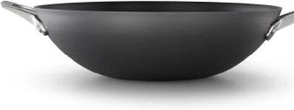 Calphalon Premier Hard-Anodized Nonstick Flat Wok Frying Pan with Mineralshield Technology, 13", Black6