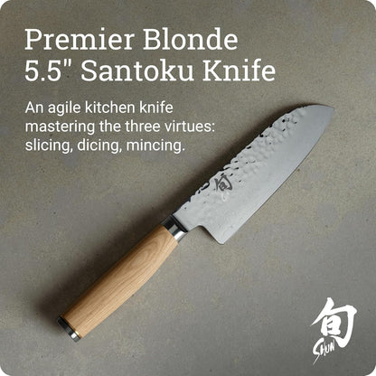 Shun Premier Blonde 5.5" Santoku Knife2