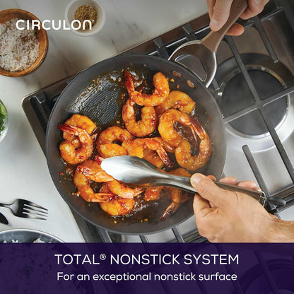 Symmetry Non Stick Pots and Pans Set, 11-Piece, Chocolate | Hard Anodized Induction Pots and Pans Set, Durable, Dishwasher and Oven Safe to 400°F, Compatible with All Stovetops4