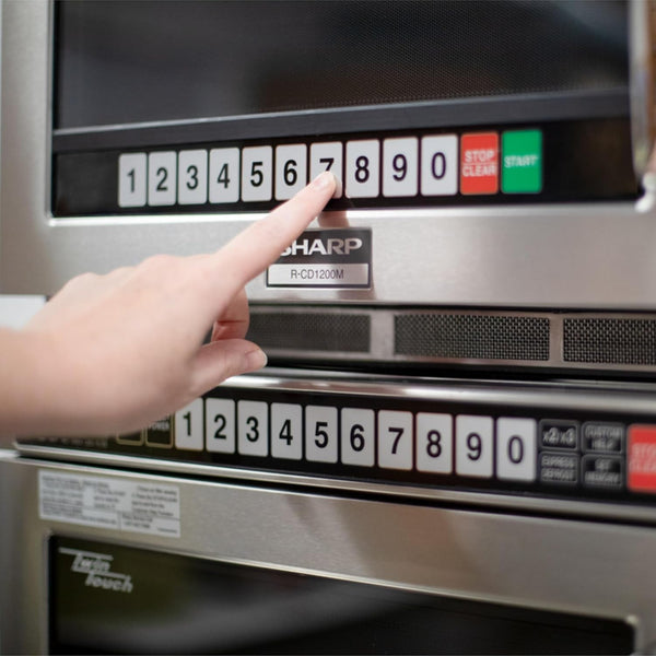 R-CD1800M Commercial Microwave Oven, Twintouch Heavy Duty with Dual Touchpads, 1800 Watts, 0.75 Cu. Ft. Capacity, Stainless Steel, 10 Memory Pads, 4-Stage Programming, Auto Voltage Sensor5